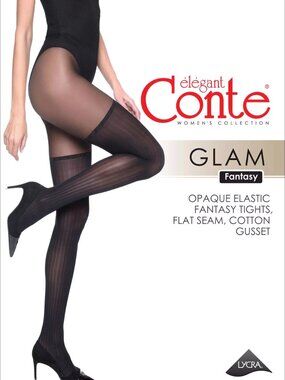 Conte Glam 40 Den - Fantasy Women's Tights with Stockings Imitation